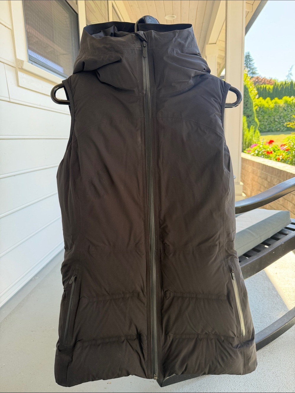lululemon athletica Black Hooded Puffer Vest - Women's